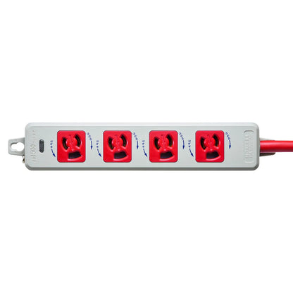 Medical-grade power strip with grounding plug TAP-HPM4-5R