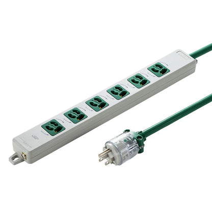 Medical-grade power strip with grounding plug TAP-HPM6-1G
