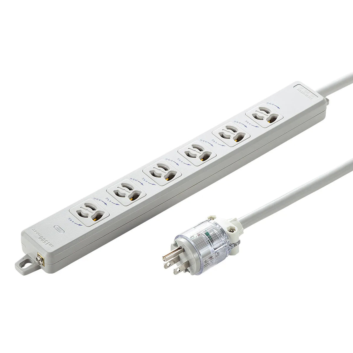 Medical-grade power strip with grounding plug TAP-HPM6-1W