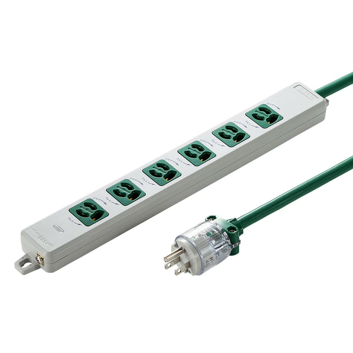 Medical-grade power strip with grounding plug TAP-HPM6-3G
