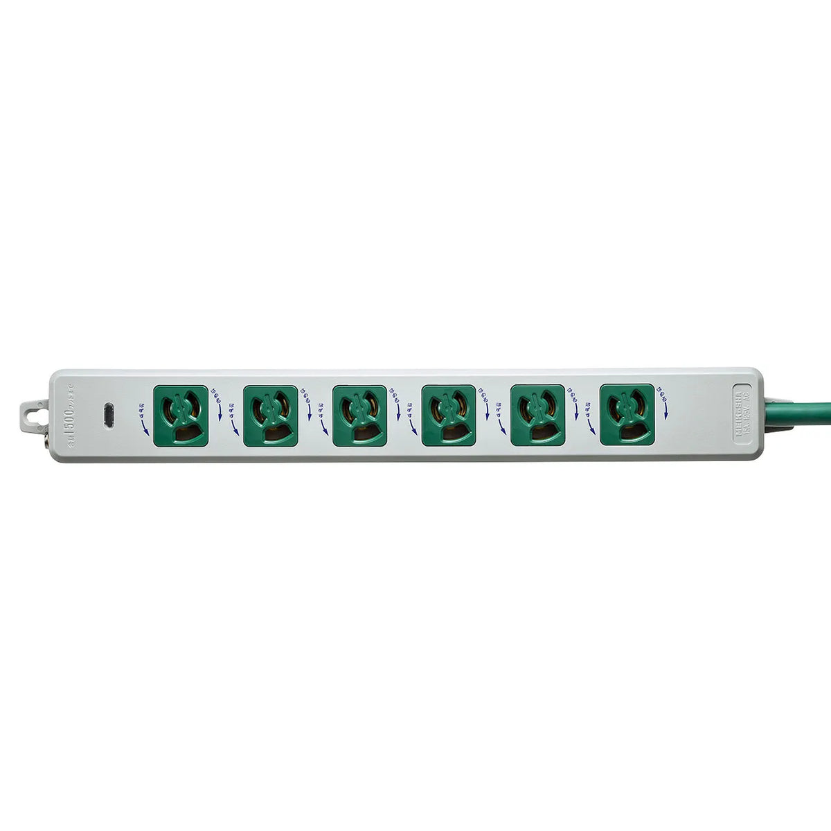 Medical-grade power strip with grounding plug TAP-HPM6-3G