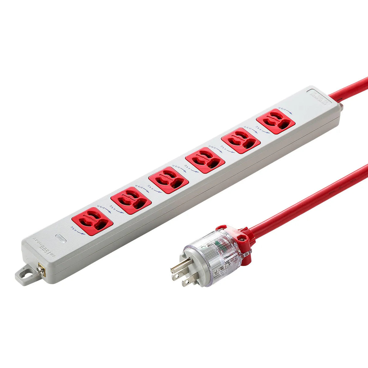Medical-grade power strip with grounding plug TAP-HPM6-3R