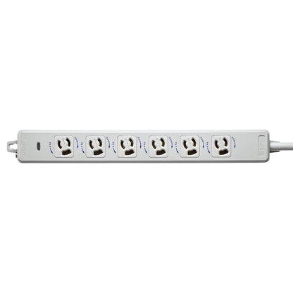 医用接地プラグ付き電源タップ TAP-HPM6-3W