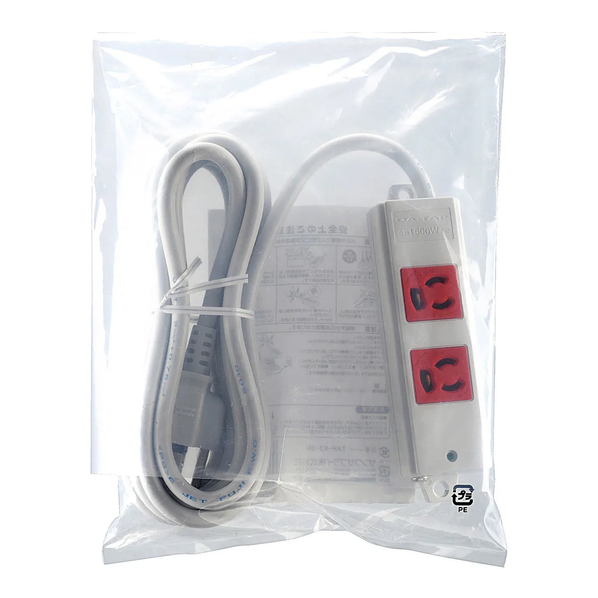 3P、3m、2個口タップ赤色（緊急用） TAP-K2-3R