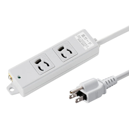 Surge protector power strip for construction sites (3-prong locking mechanism, magnetic, 2 outlets, 3m) TAP-K2SP-3
