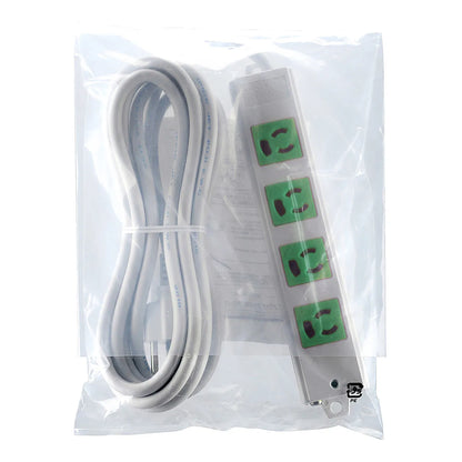 3-prong, 3m, 4-outlet power strip (green, for backup) TAP-K4-3G