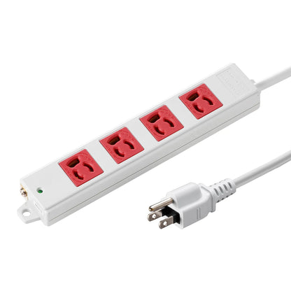 3P, 3m, 4-outlet tap red (for emergency use) TAP-K4-3R