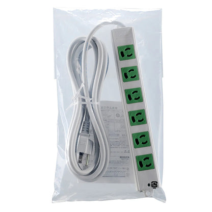 3-prong, 3m, 6-outlet power strip (green, for backup) TAP-K6-3G