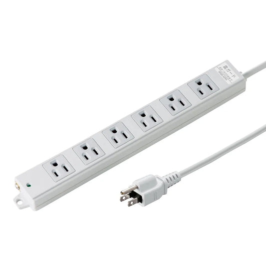 工事物件雷ガードタップ（3P・マグネット付・6個口・3m） TAP-K6NSP-3