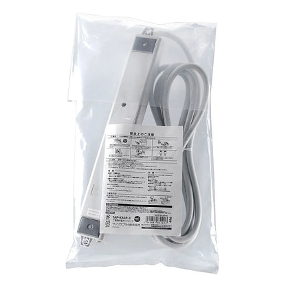 Surge protector power strip for construction sites (3-prong locking mechanism, magnetic, 6 outlets, 3m) TAP-K6SP-3