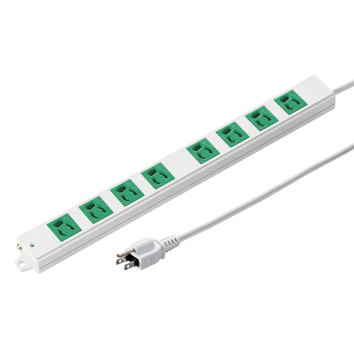 3-prong, 3m, 8-outlet power strip (green, for backup) TAP-K8-3G