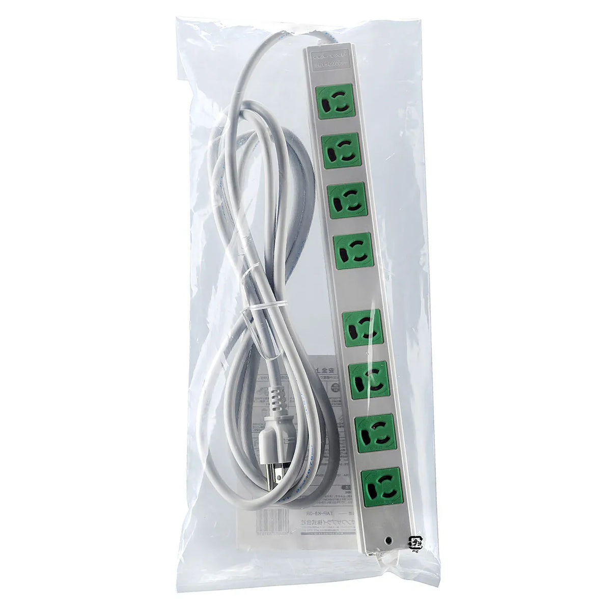 3-prong, 3m, 8-outlet power strip (green, for backup) TAP-K8-3G