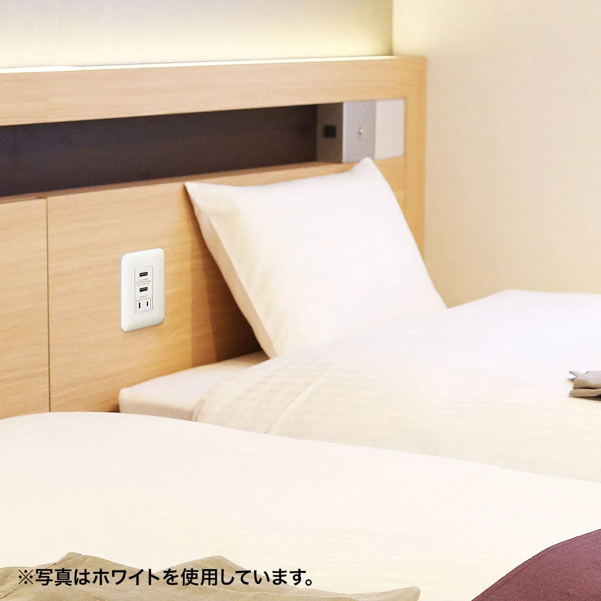 AC付き埋込USB給電用コンセント TAP-KJUSB2AC1GY