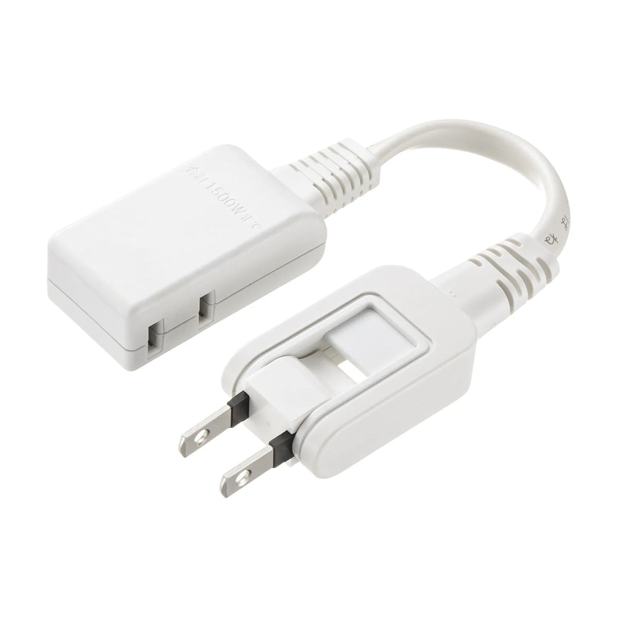 Micro Tap, 2 Outlets, 0.1m, White, TAP-M601W