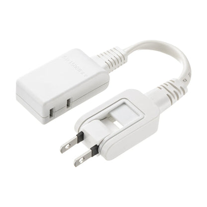 Micro Tap, 2 Outlets, 0.1m, White, TAP-M601W