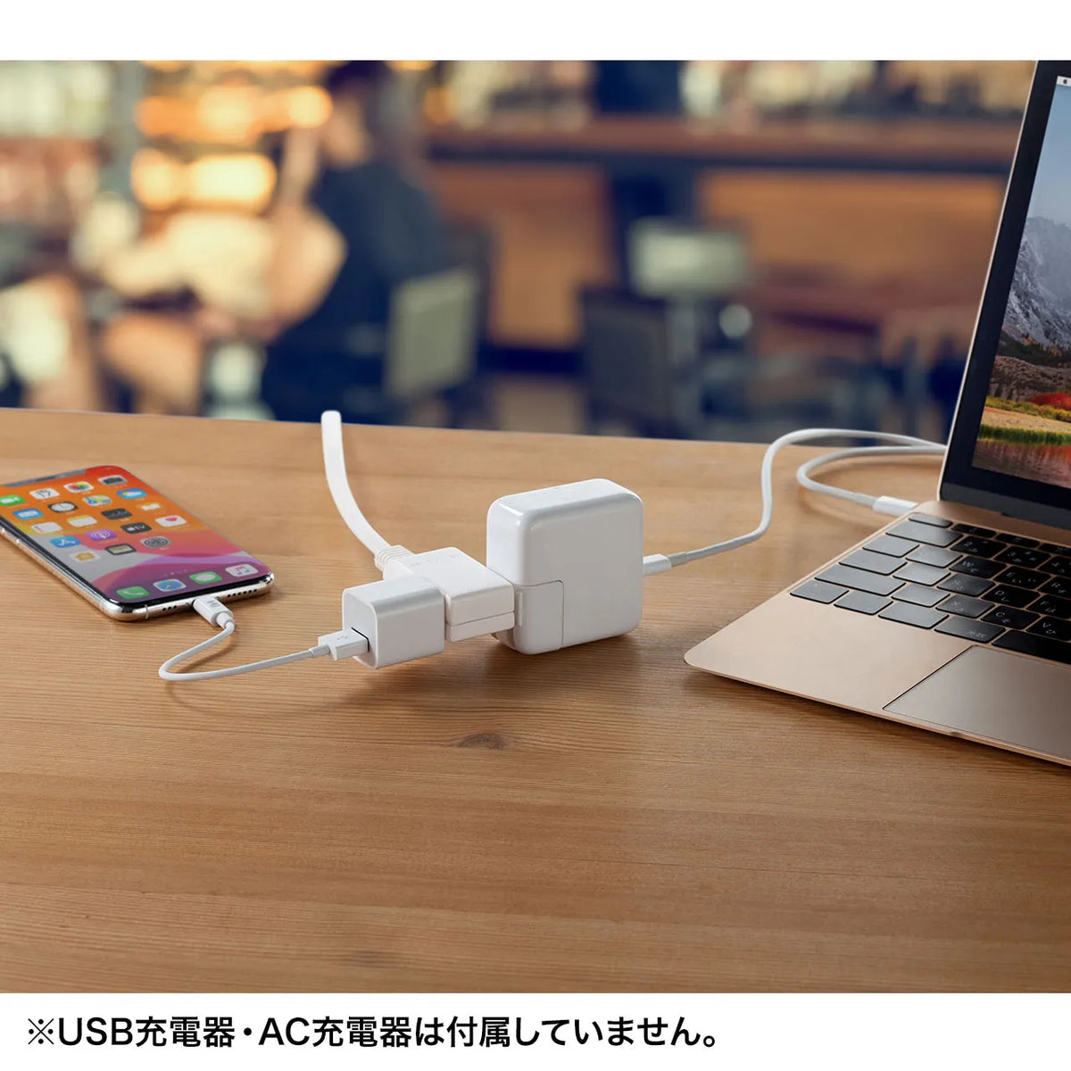 マイクロタップ 2個口 0.5m ホワイト TAP-M605W