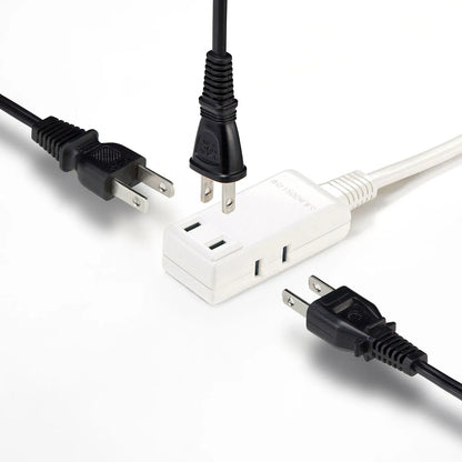 Micro Tap, 3 Outlets, 0.5m, White TAP-M705W