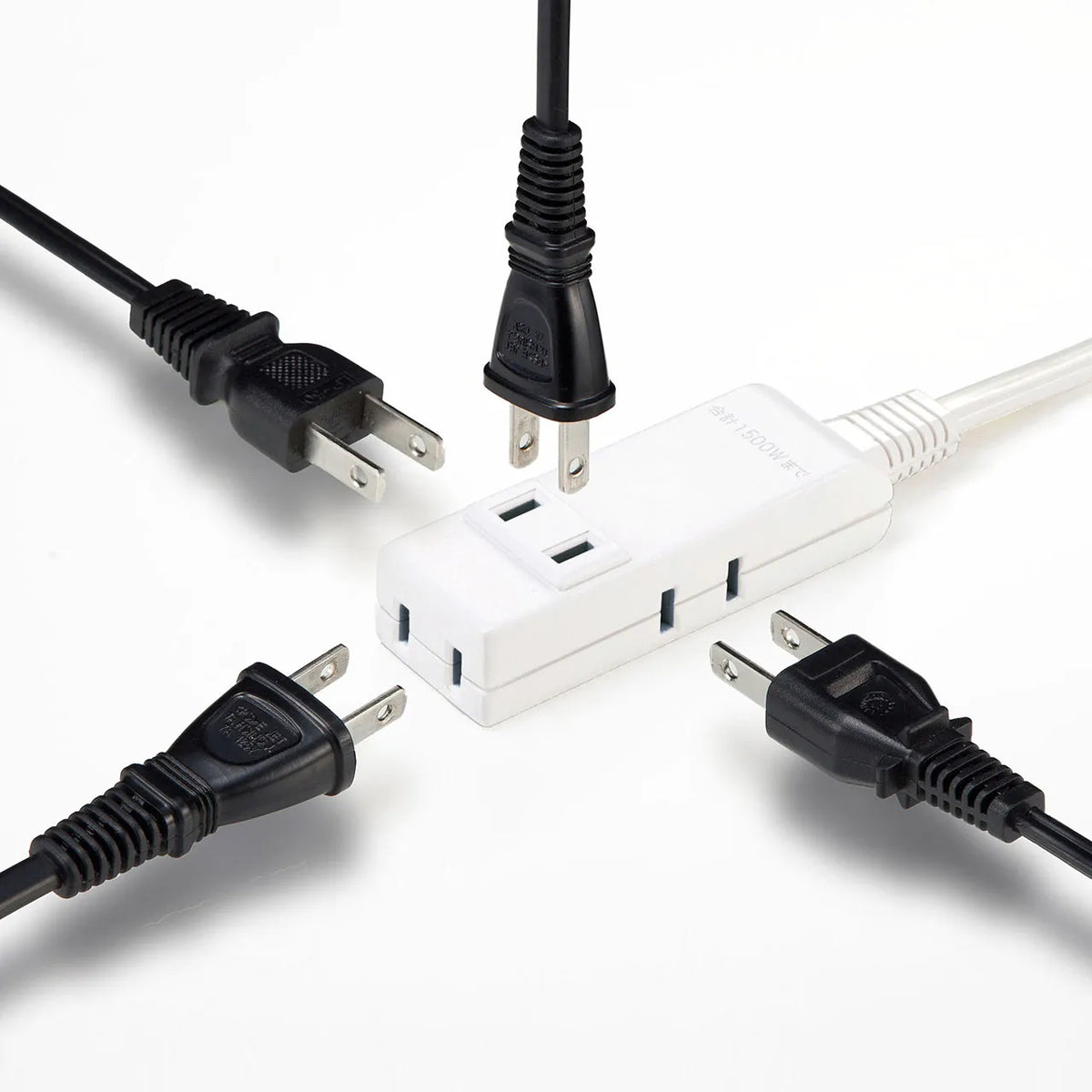 マイクロタップ 4個口 0.2m ホワイト TAP-M802W