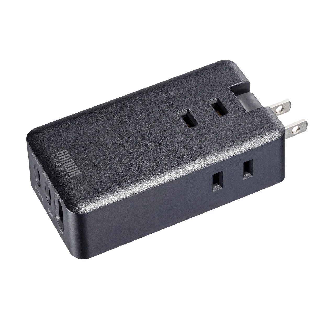 Mobile Power Strip (3 AC outlets + 2 Type-C ports, 1 USB-A port, PD 33W) TAP-MC2A1AC3BK