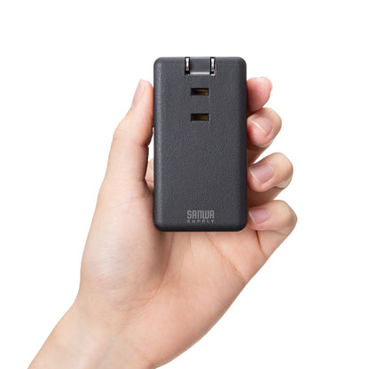 Mobile Power Strip (3 AC outlets + 2 Type-C ports, 1 USB-A port, PD 33W) TAP-MC2A1AC3BK