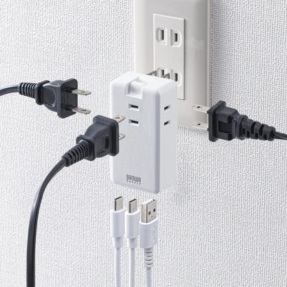 Mobile Power Strip (3 AC outlets + 2 Type-C ports, 1 USB-A port, PD 33W) TAP-MC2A1AC3W
