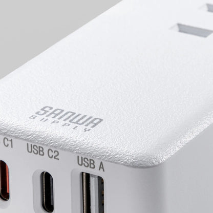 Mobile Power Strip (3 AC outlets + 2 Type-C ports, 1 USB-A port, PD 33W) TAP-MC2A1AC3W