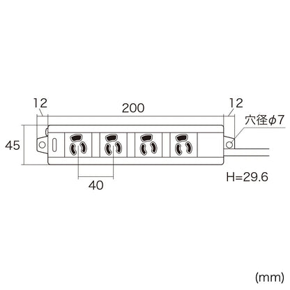 電源タップ TAP-MG341N2-1