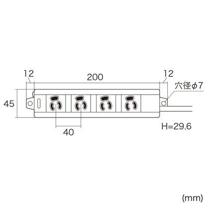 電源タップ TAP-MG341N2PN-1