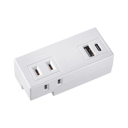 Mobile Power Strip (AC x 2 outlets + USB-A x 1 + Type-C x 1) TAP-MUC1AC2W