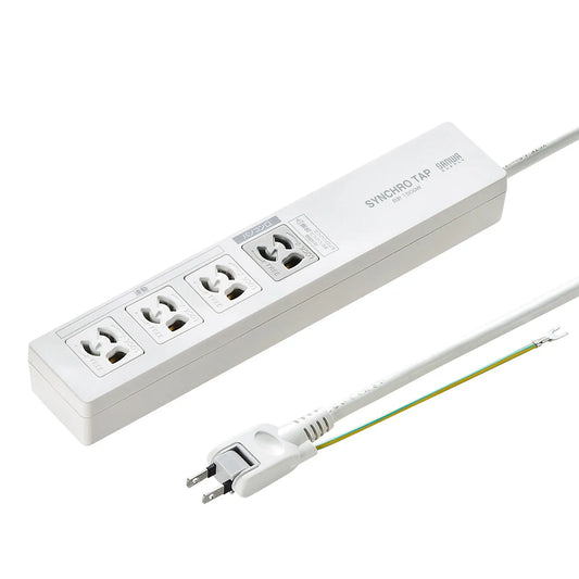 PC-compatible power strip (IC memory type) TAP-RE34M-2