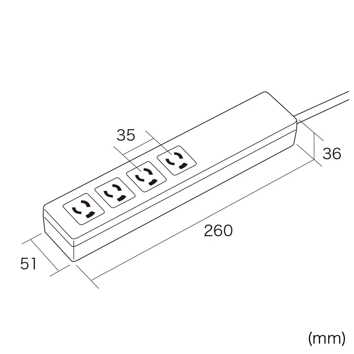 PC-compatible power strip (IC memory type) TAP-RE34M-2