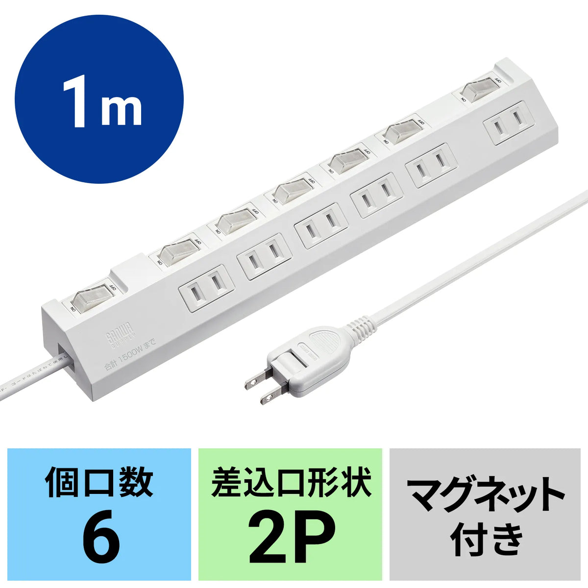 Power saving power strip TAP-S30-1W
