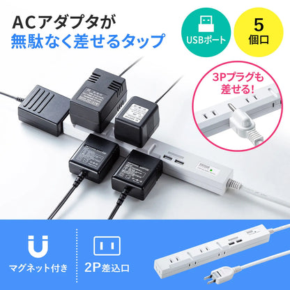 Slim Tap with USB Charging Function TAP-SLIM5U-1