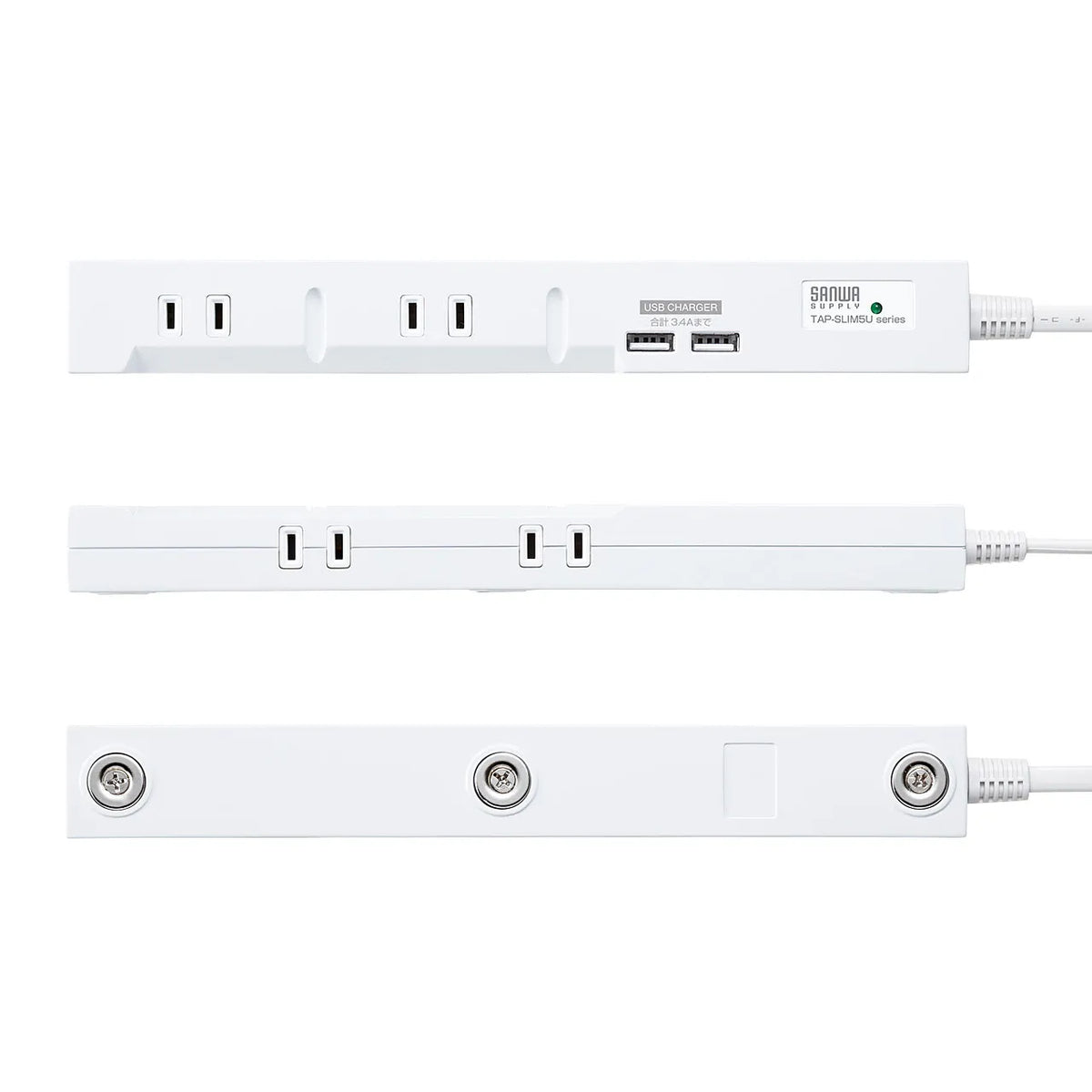 Slim Tap with USB Charging Function TAP-SLIM5U-1