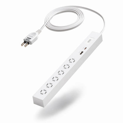 Slim Power Strip (6 AC outlets, A1 + C1, PD33W) TAP-SLIM6UC-15W