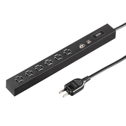 Slim Power Strip (6 AC outlets, A1 + C1, PD33W) TAP-SLIM6UC-3BK