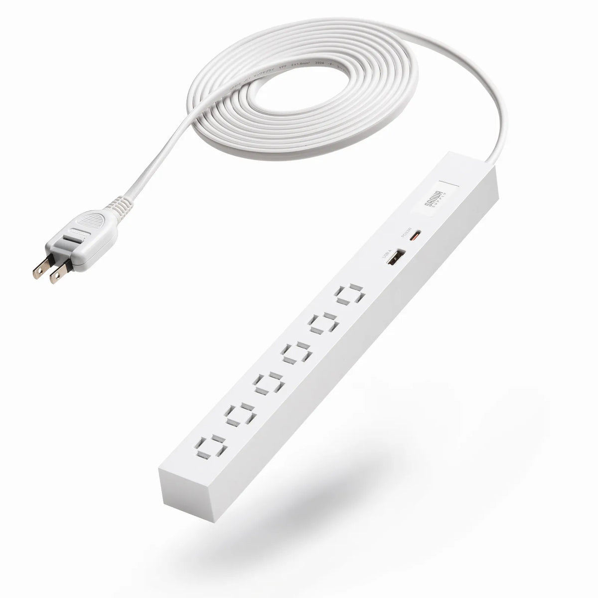 Slim Power Strip (6 AC Outlets, A1 + C1, PD33W) TAP-SLIM6UC-3W