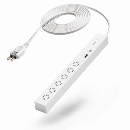 Slim Power Strip (6 AC Outlets, A1 + C1, PD33W) TAP-SLIM6UC-3W