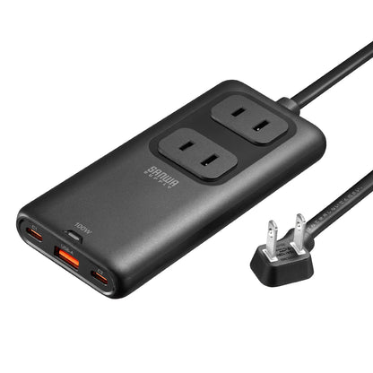 Slim Power Strip (2 AC outlets, 2 USB-C + 1 USB-A, PD 100W) TAP-SLIM7U-15BK