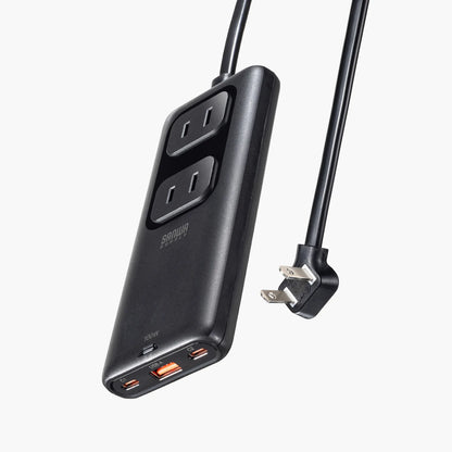Slim Power Strip (2 AC outlets, 2 USB-C + 1 USB-A, PD 100W) TAP-SLIM7U-15BK