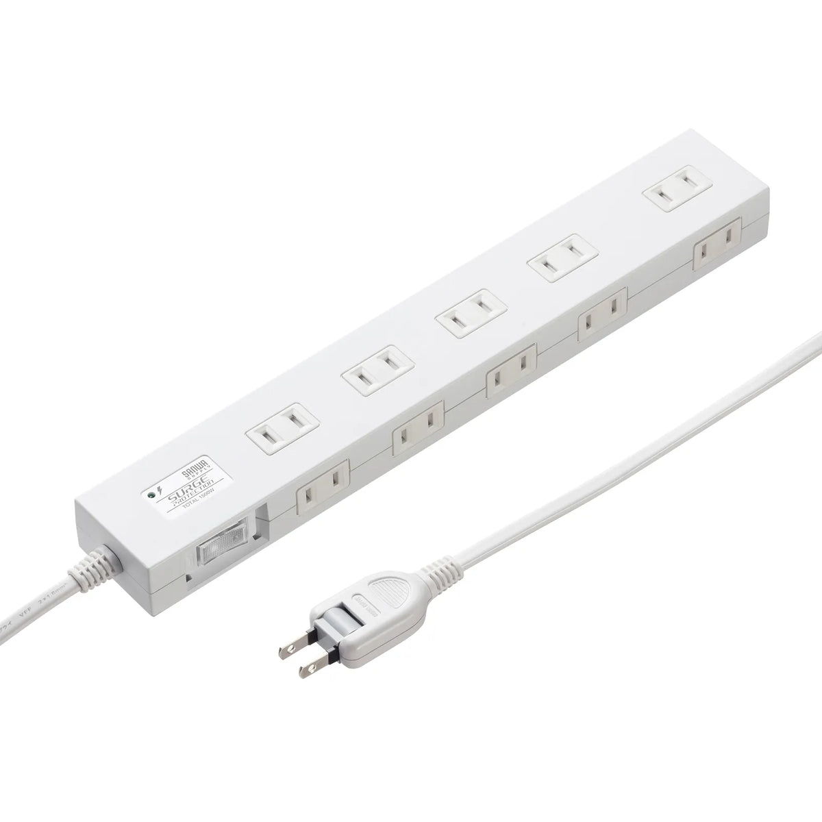 Surge protector power strip, 1m, white, TAP-SP2110N-1W