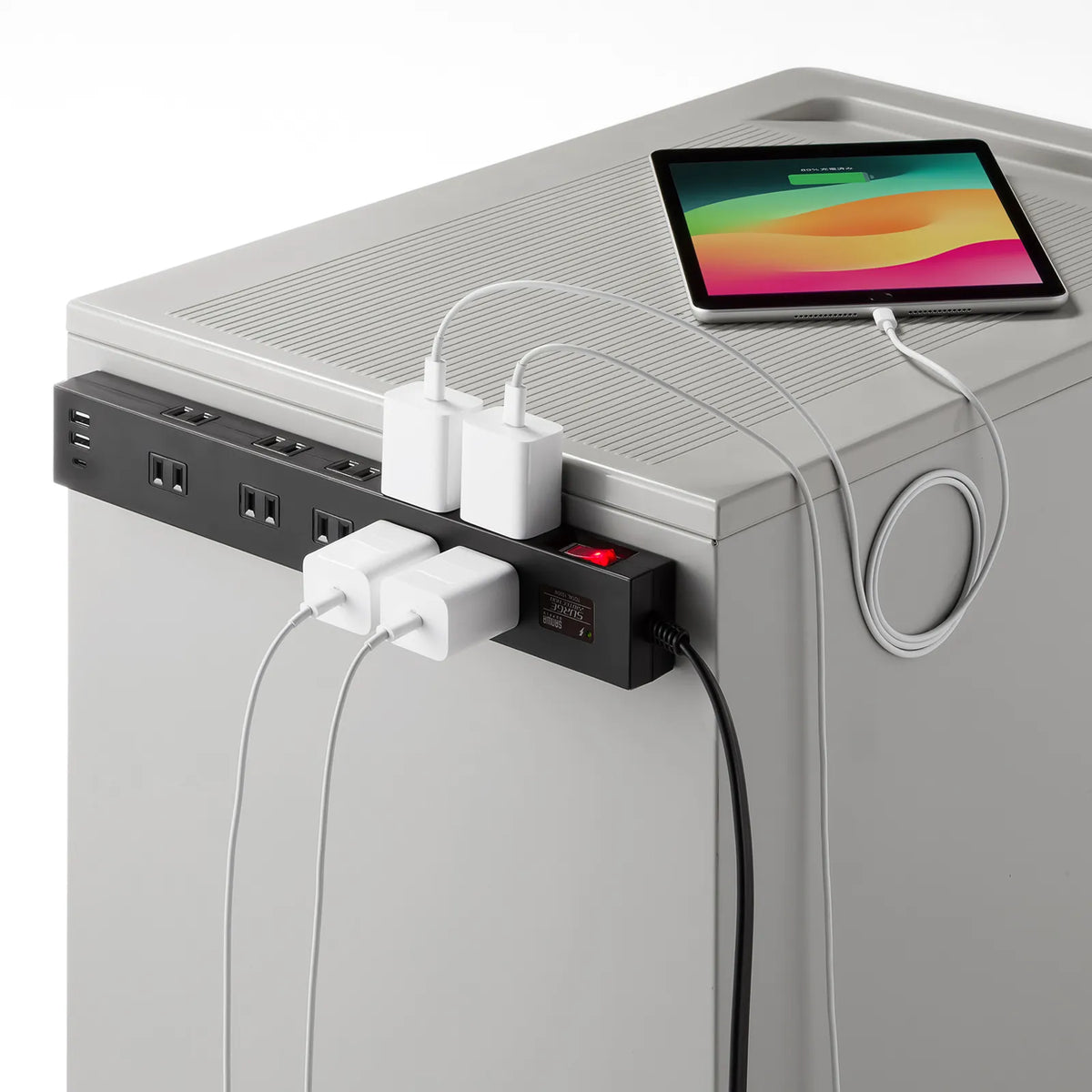 雷タップ 10個口＋USB-A+Type-C(PD20W) TAP-SP2110NUC-1BK