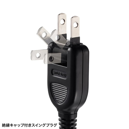 雷タップ 10個口＋USB-A+Type-C(PD20W) TAP-SP2110NUC-1BK