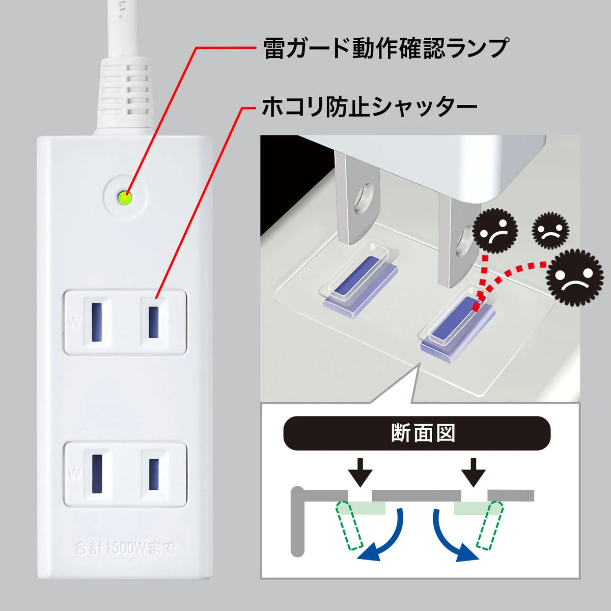 Surge protector power strip TAP-SP2113MG-1WN
