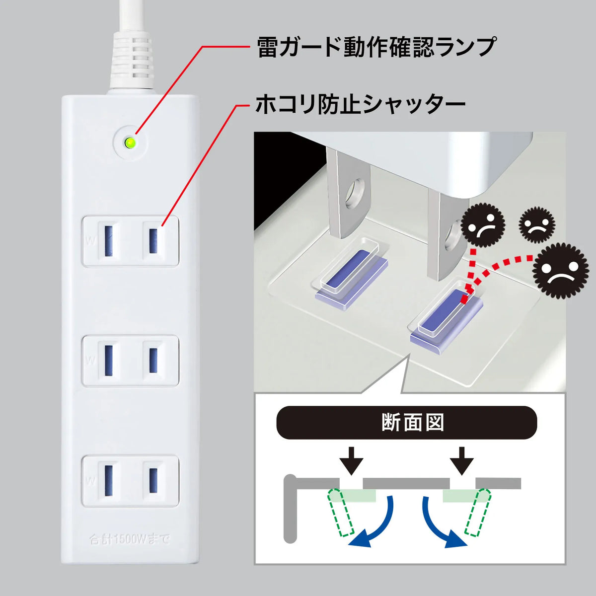Surge protector power strip TAP-SP2114MG-1WN
