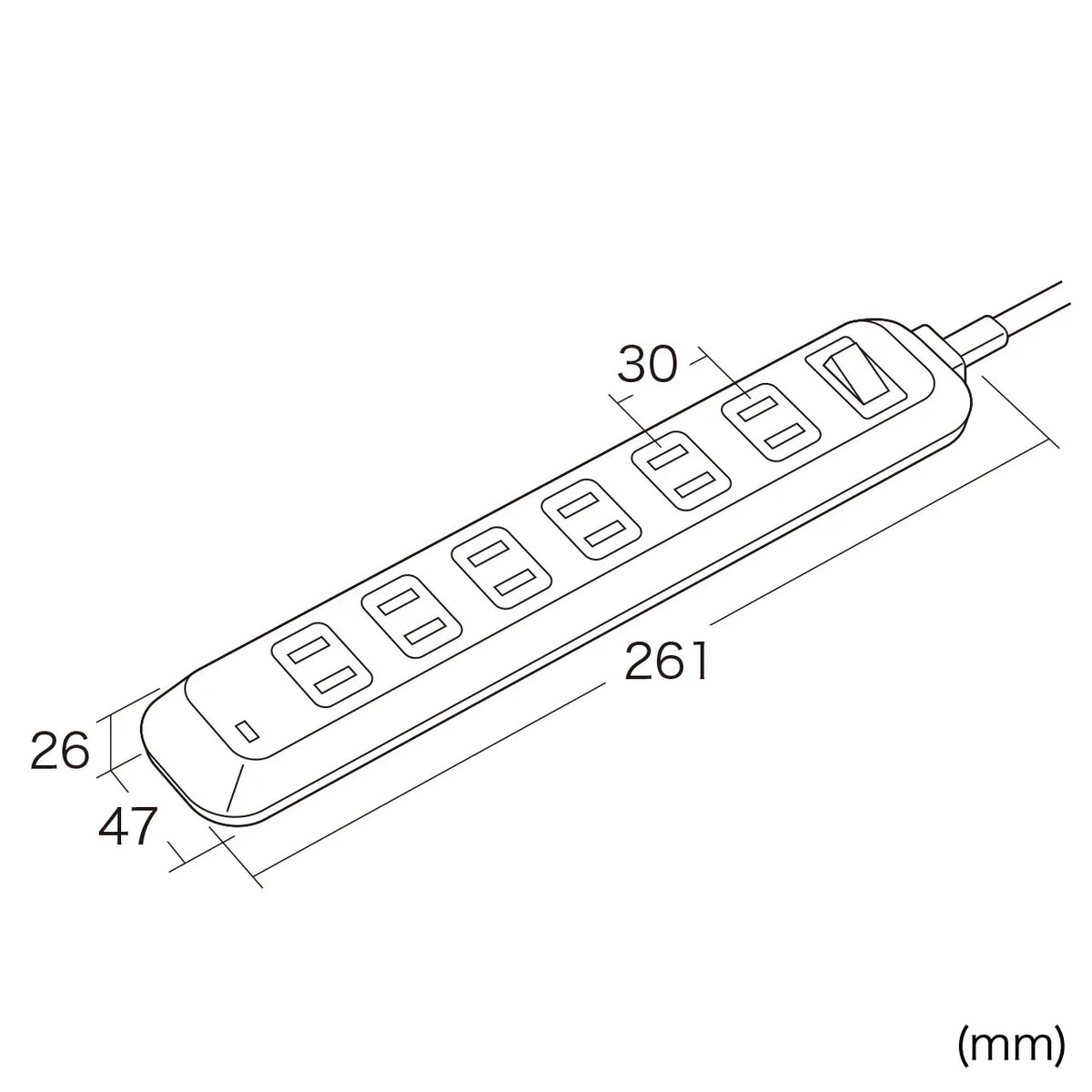 Surge protector power strip TAP-SP216