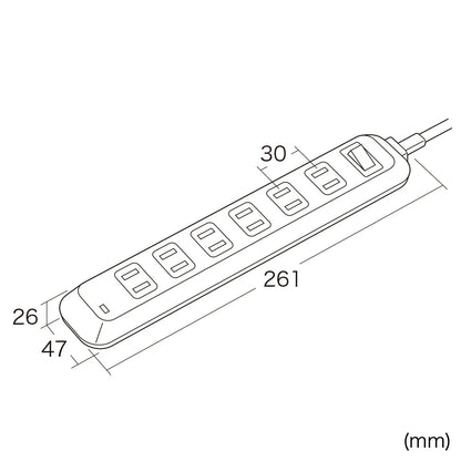 Surge protector power strip TAP-SP216
