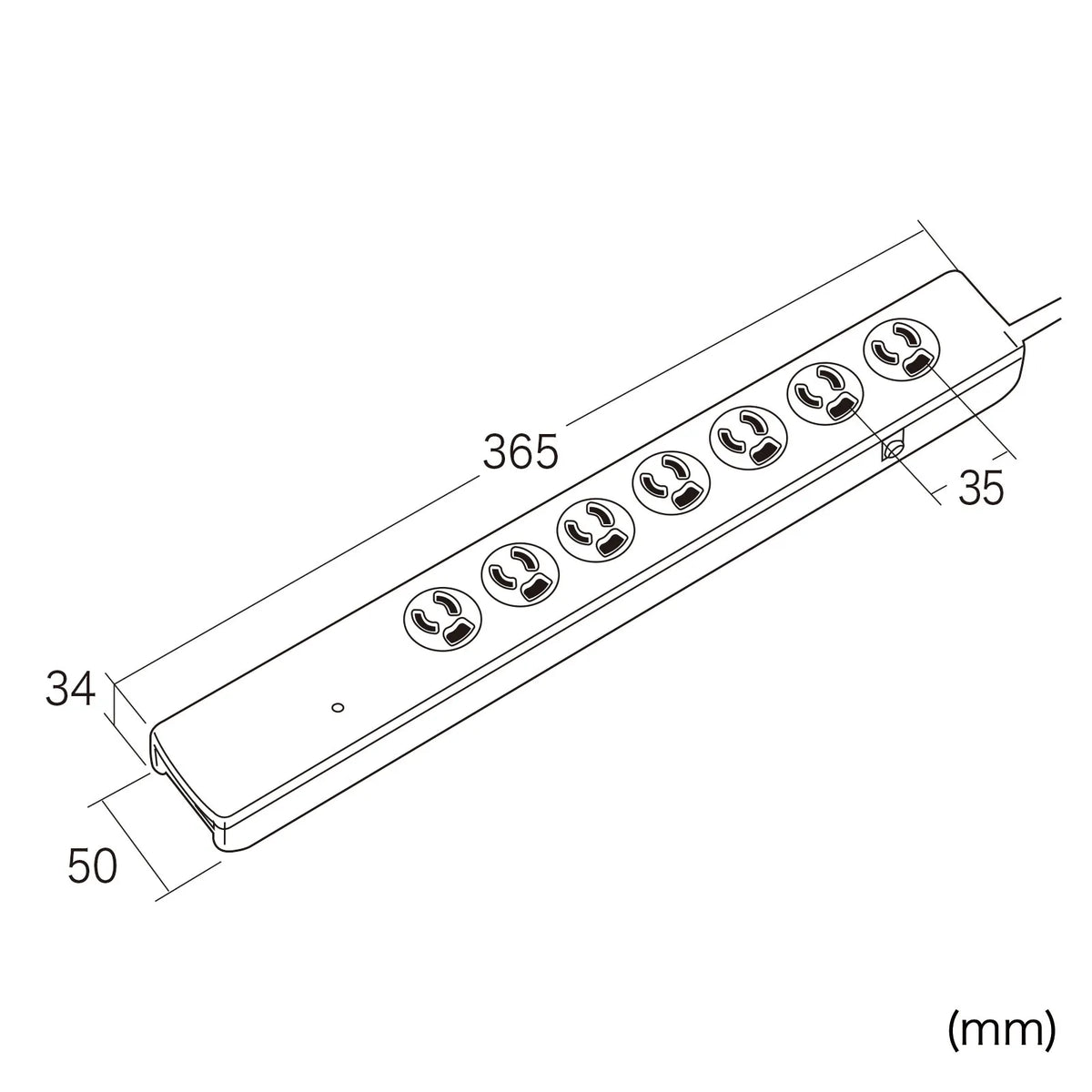 High-performance surge protector power strip TAP-SP312TEL