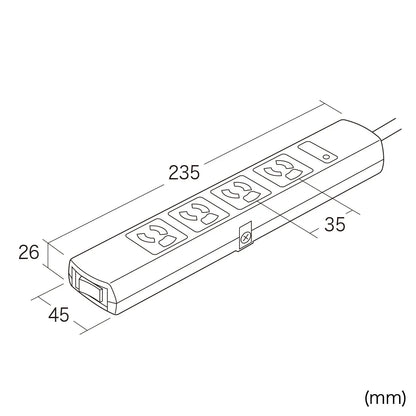 Surge protector tap TAP-SP34MG-3