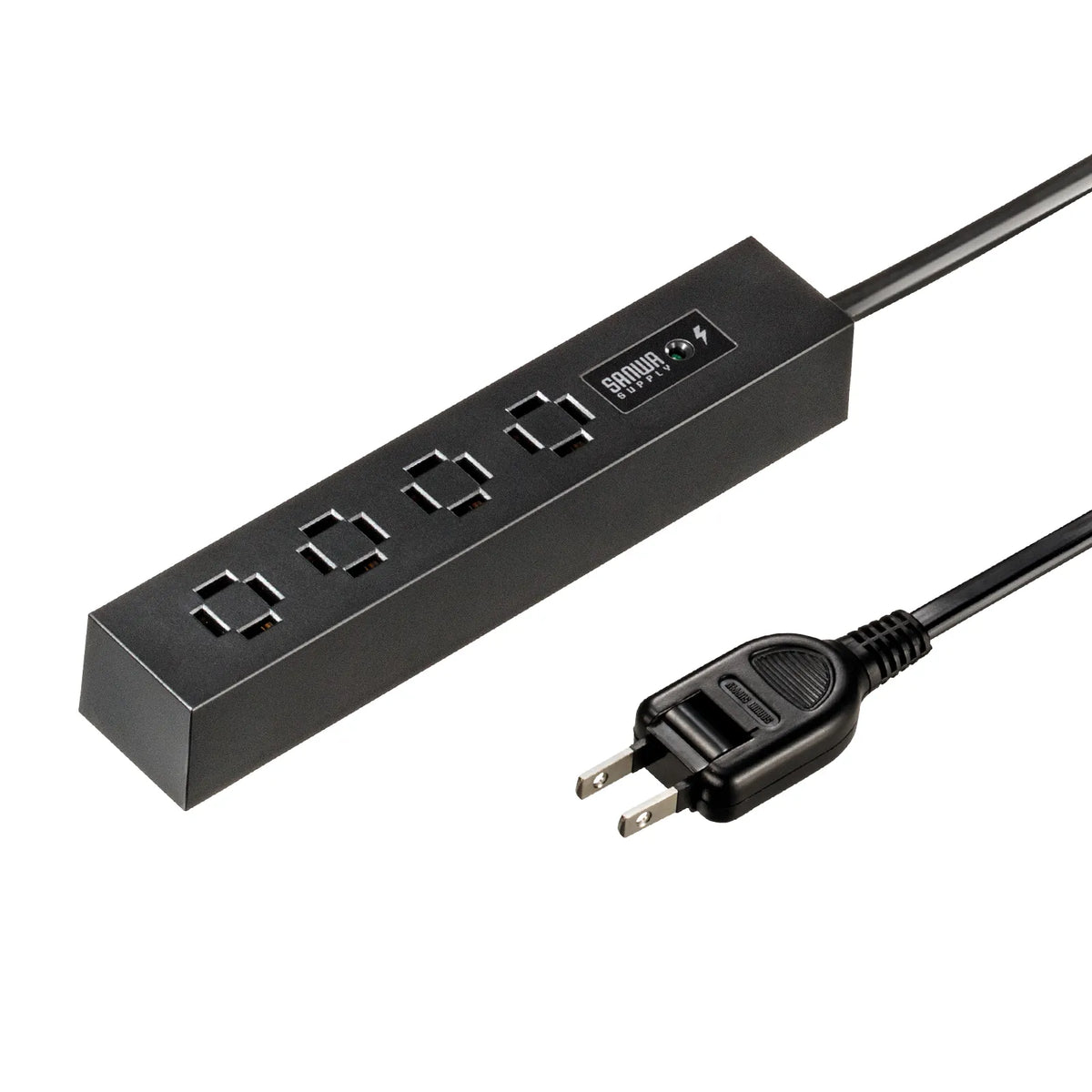Slim Power Strip (4 AC Outlets, Magnetic, Surge Protector) TAP-SPSLIM4MG-2BK